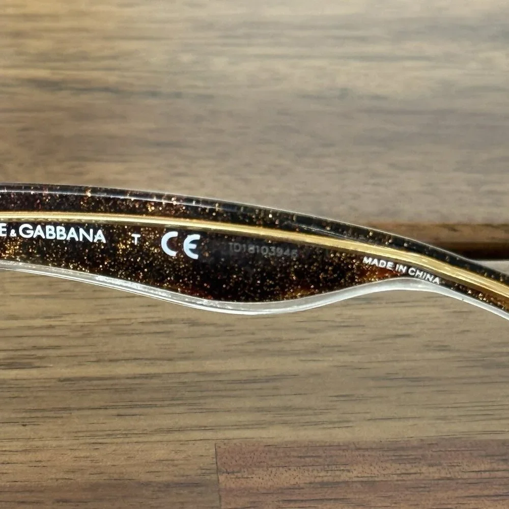 Dolce & Gabbana Eyeglasses Frames DG3168 2738 Tortoise Clear Gold 53-16-135